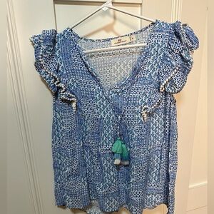 Vineyard vines flutter sleeve top